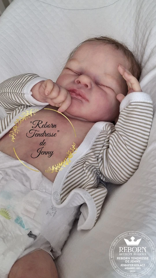 Reborn Baby Doll " Lovan " de Cassie Ann Love par JENNY ( Bébé Reborn Réaliste) - Photo 3/4