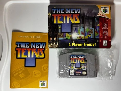 The New Tetris (N64) – Complete Box + Manual – Multiplayer – Nintendo 64