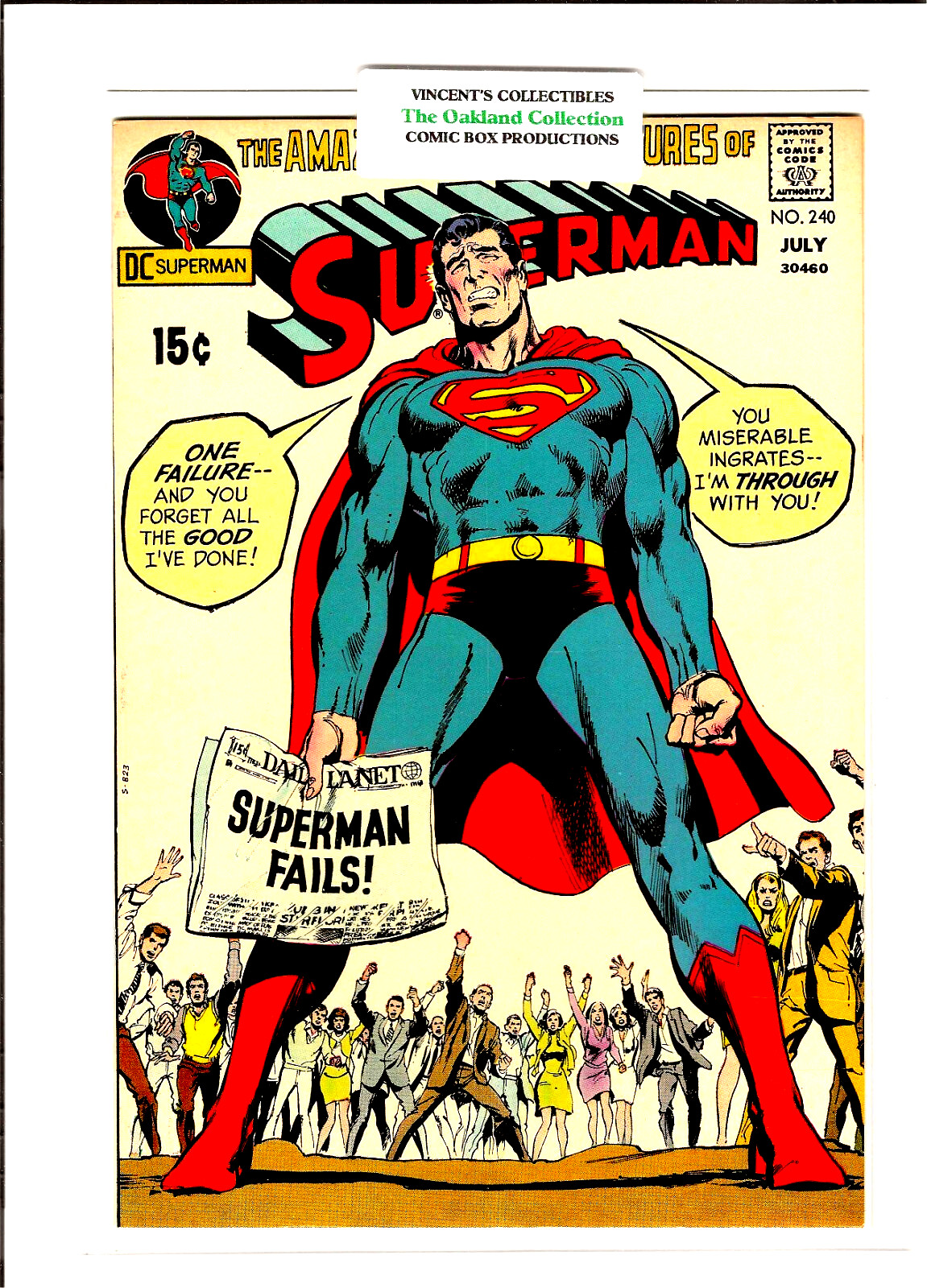 Figurine Superman Joint Action – Our Way Studios 1977 – Scellée – Collection