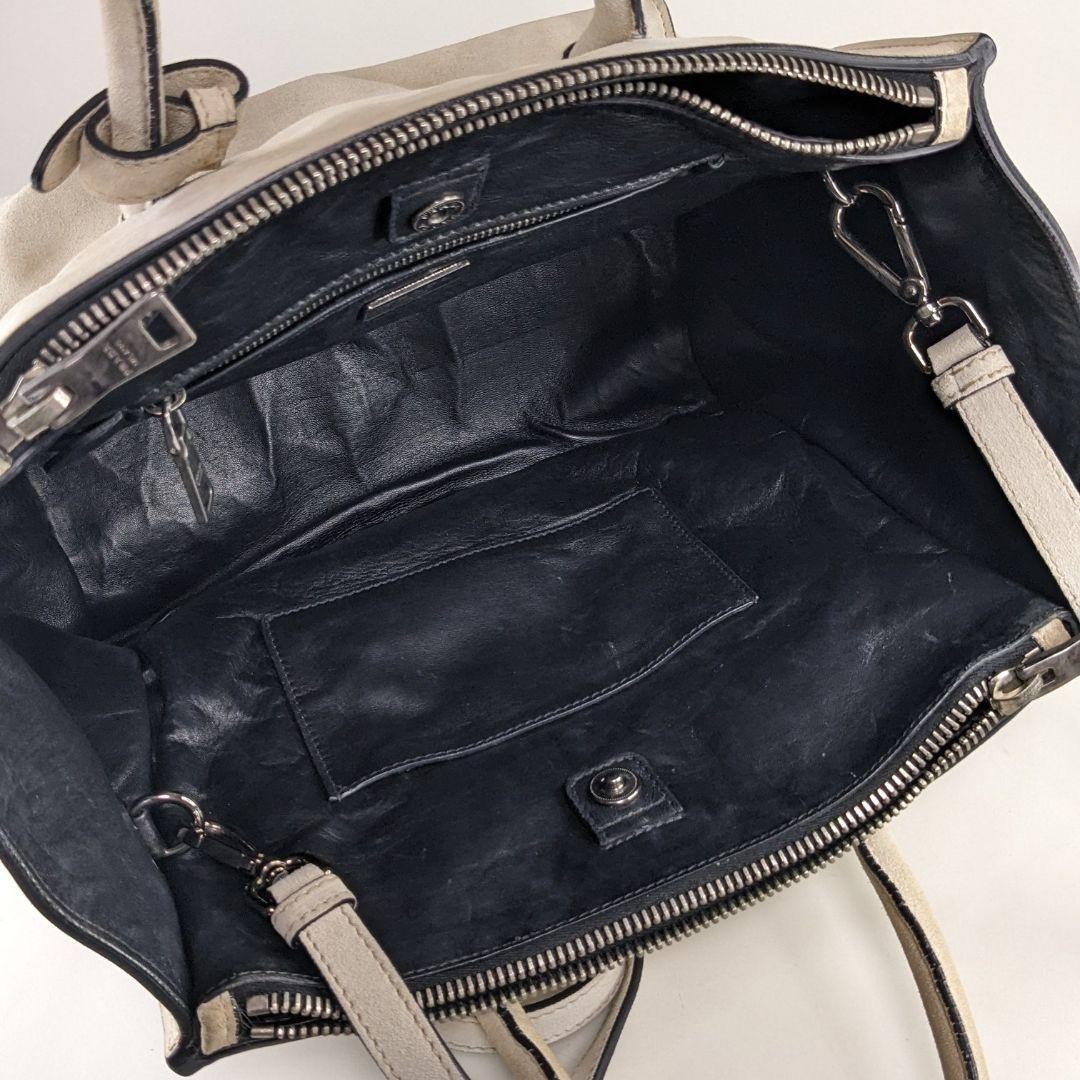 PRADA Handbag Shoulder Tote Bag Suede 2way thumbnail 8