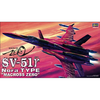 SV-51 Nora Type Macross Zero Kit 1:72 Hasegawa Kit Aerei -D- Neues Modell