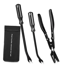 3 PCS Clip Removal Tool,Clip Pliers Fastener Remover,Car Trim Rivet black