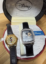 Disney Watch Gift Set Mickey Minnie Box Tag NOS Vintage Style Collector