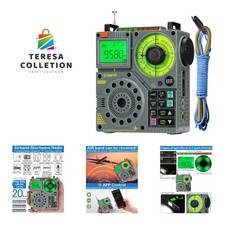 Shortwave Radio with Bluetooth and APP Control, AIR AM FM VHF SW WB Portable ...