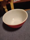 Pyrex Red 402 Bowl 1 1/2 Quart Ovenware USA Nesting Mixing Vintage #34