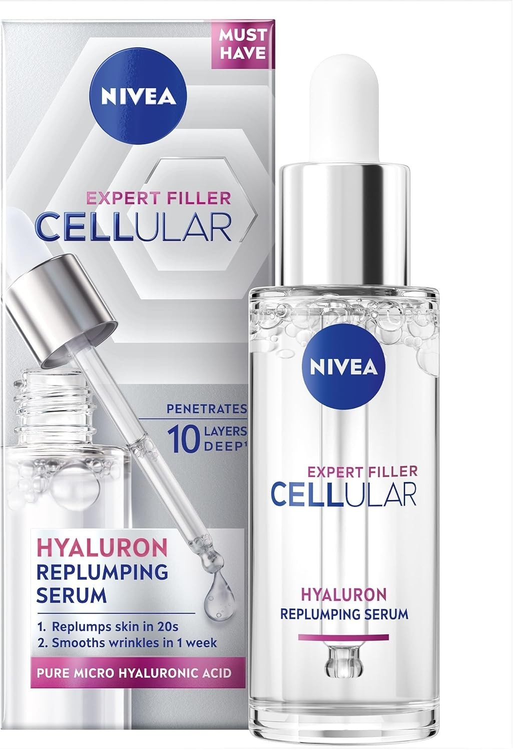 Nivea Cellular Hyaluron Replumping Serum 10 Layers Deep 15ml