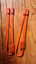Scoot Boots Mud Straps and Sleeves ORANGE pair Xtra Small (size 1 & 2) VGC