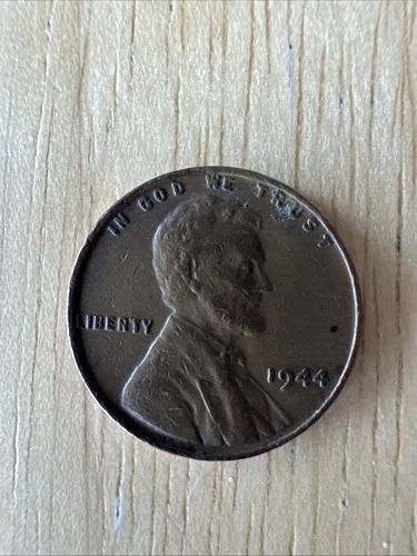 1944 Lincoln Wheat Penny No Mint Mark L On The Rim Error Rare Coin Good Cond
