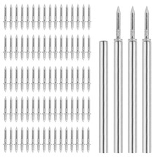 400Pcs Hardware Nails Double Head Skirting Nails with 4 Tools - Invisible Seamle