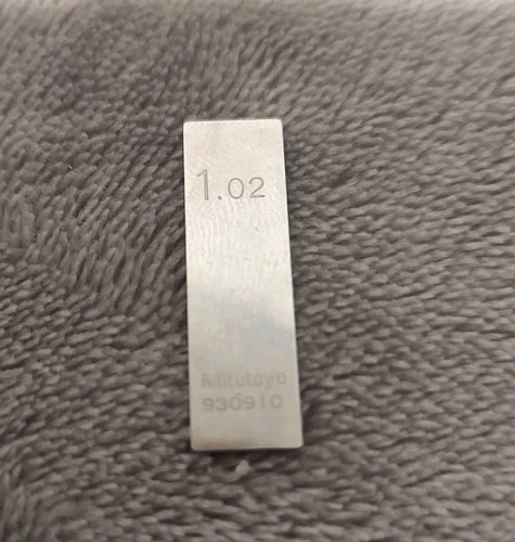1.02mm Mitutoyo Japan Steel Rectangular Gage Block Free Shipping 