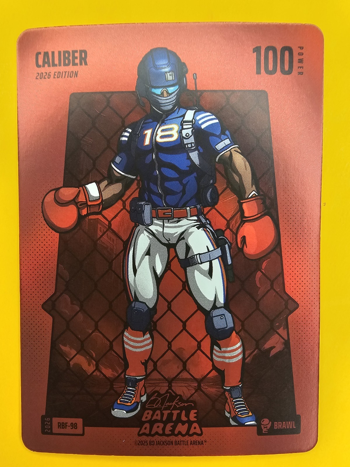 2025 Bo Jackson Battle Arena Griffey #RBF-98 Caliber Caleb Williams Brawl Foil