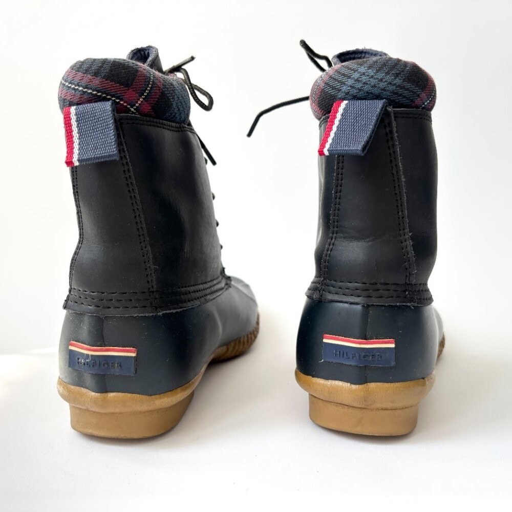 Tommy Hilfiger Lace Up Rubber Sole Lace Up Russel Rain Ankle Boots - Sz 8 thumbnail 7