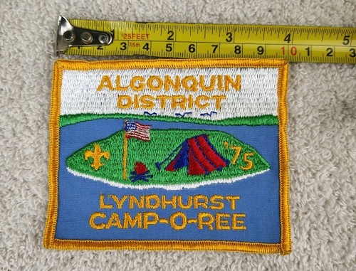 Vintage BOY SCOUTS OF AMERICA Badge Lyndhurst Camp-O-Ree Algonquin 1975 - Picture 3 of 4