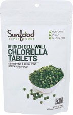 Sunfood Superfoods Chlorella Tablets - Chlorella Powder Tablets, Chlorophyll,...