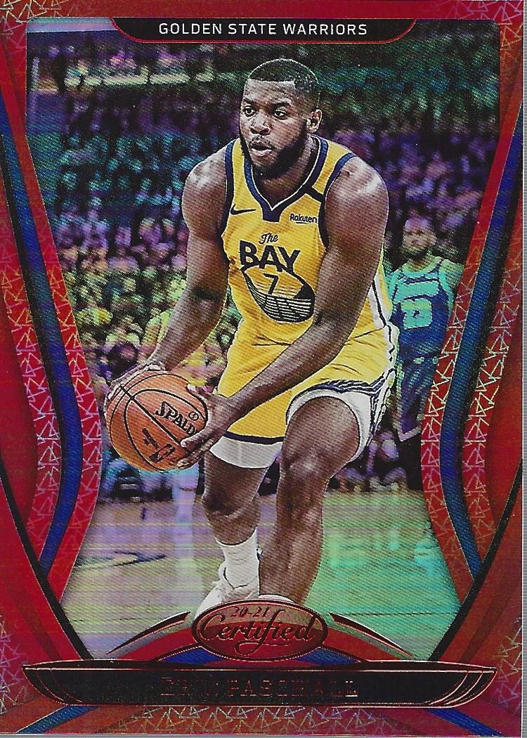 2020-21 Certified Mirror Red #27 Eric Paschall - BSK