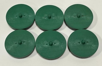3M 18734 Scotch-Brite 3'' ROLOC GREEN BRISTLE DISC 50 GRIT lot of 6 15,000 rmp