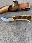 Vintage 1970’s Stag Handle Hunting Knife With Gut Hook — photo 4