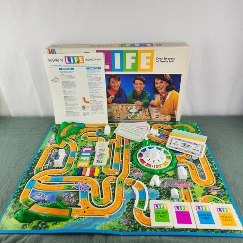 Vintage 1991 Game of Life by Milton Bradley Complete