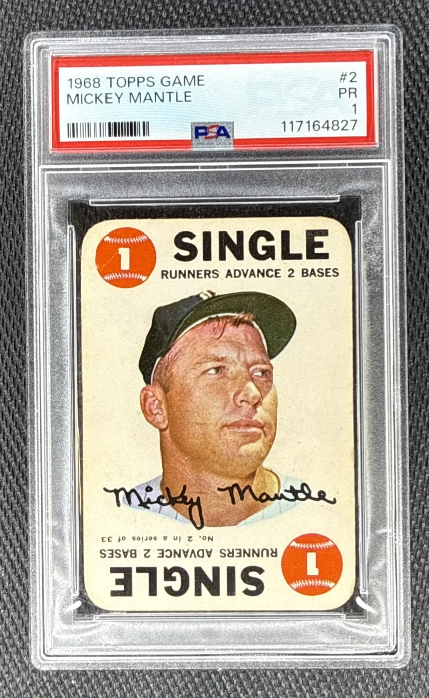 Deal for 1968 Topps - Game Mickey Mantle #2 PSA 1