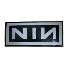 NIN Nine Inch Nails Logo 10 1/2" x 4 1/2" Wide Color Vinyl Decal Sticker