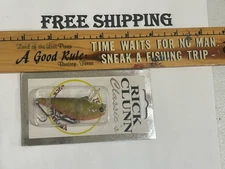 Rick Clunn Classics crankbait, Luck E Strike, RARE UP SHOT CRANK HARD TO FIND