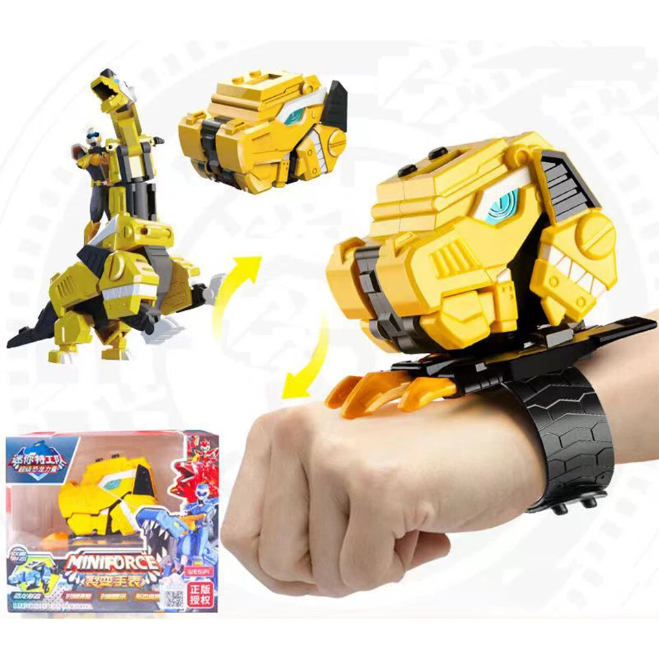 Minifuerza Super Dino Power Trans Cabeza Trans Trans Trans Trans Trans Trans Robot Colección Figura Juguete Foto 4 de 4