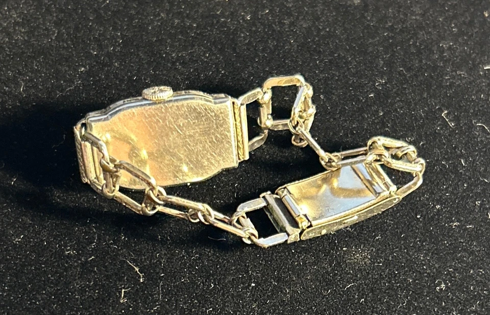 Reloj Raro Vintage Gruen Damas con Manecillas Azules Foto 3 de 4