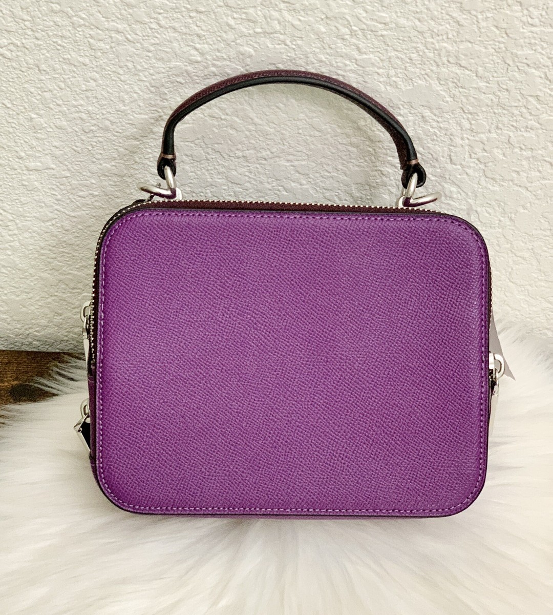 NWT COACH Disney X Coach Box Crossbody With Ursula Motif Leather