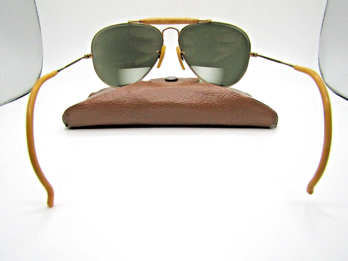 Vintage Rare Bausch & Lomb B&L Ray-Ban 1/10 12K GF Aviator Cable 