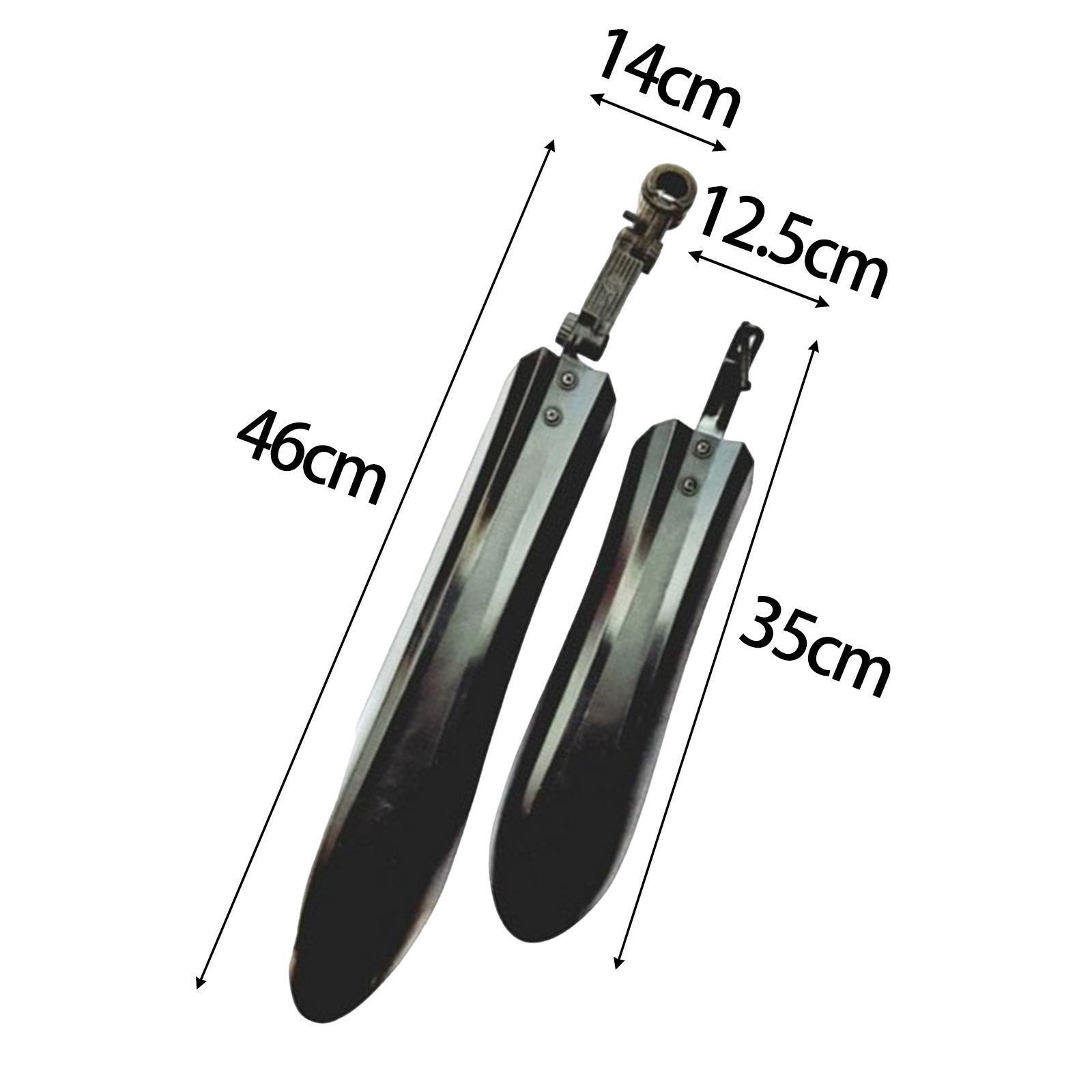 Fahrrad Schutzbleche Set Vorne & Hinten | Verstellbar Für 20-26 Zoll Räder