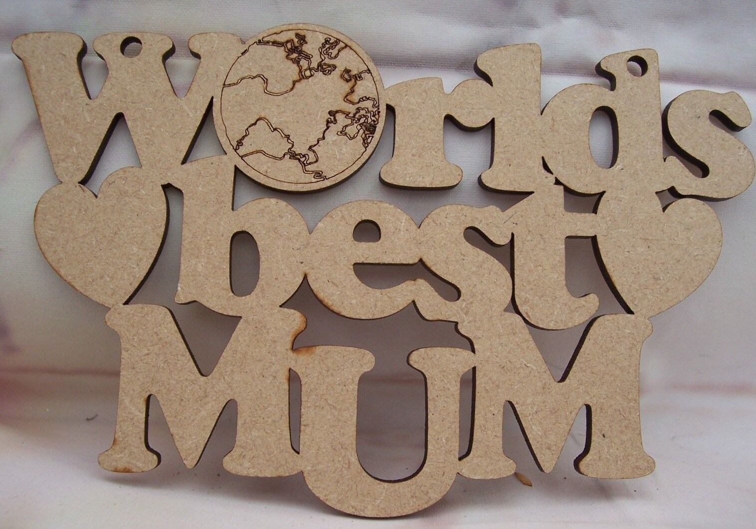 Maman Mothersday Plaque MDF Best Mum Mummy Gran Femme Tatie