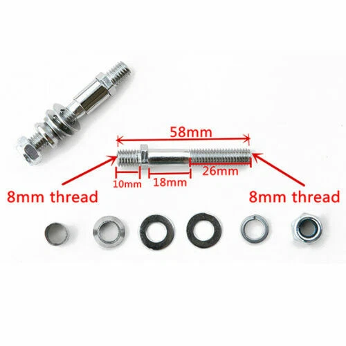 Espejos retrovisores laterales negros para motocicleta Yamaha Stryker XVS1300 2011-2018 Foto 4 de 4