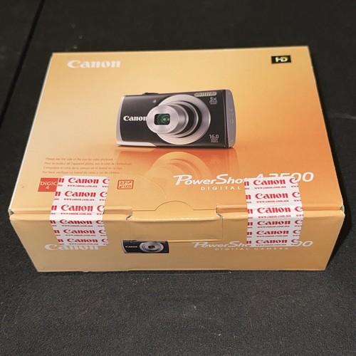 Canon PowerShot A2500 Digital Camera Black NEW Sealed Very Rare ! Power