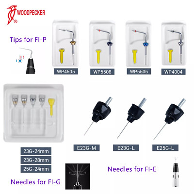 100% Woodpecker Obturation System Heated Pen Tips & Gutta-percha Gun Needles