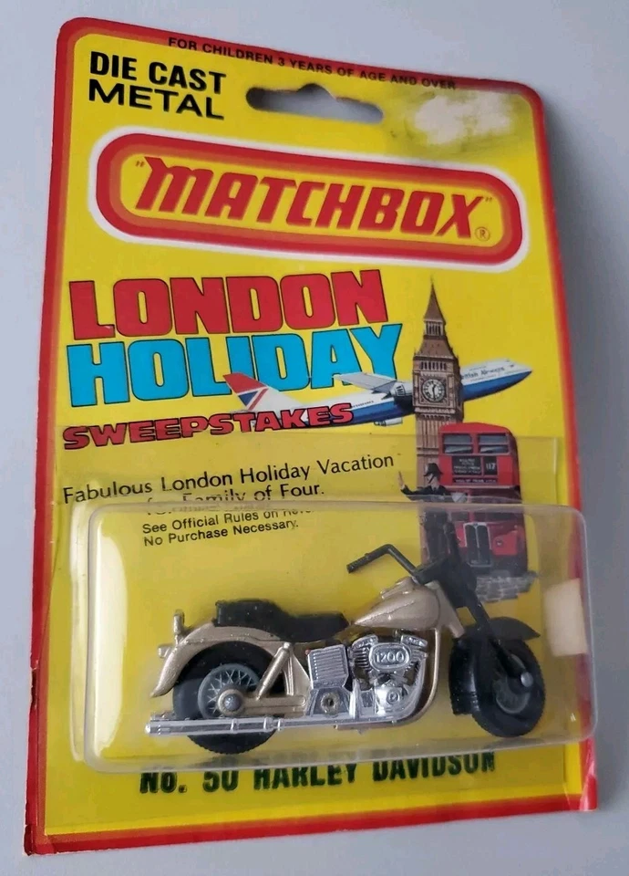 1981 HOT WHEELS LONDON HOLIDAY NO. 50 HARLEY DAVIDSON 1200 MATTEL MOTORCYCLE - Image 2 of 4