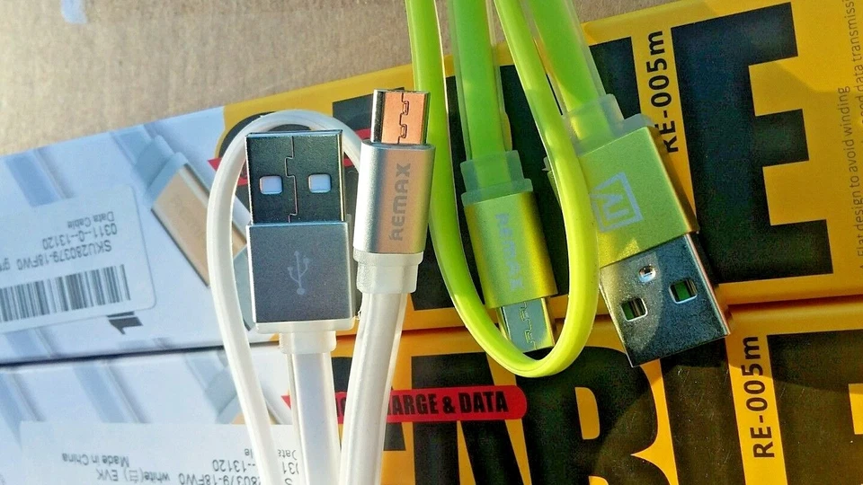 4 REMAX RC-005M FLAT Micro USB 2.0 Quick Safe Charger Speed Data Cables 1000mm - Image 2 of 4