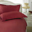Indexbild 10 - 100% Ägyptische Satin Baumwolle Streifen Weinrot Bettbezug Set Einzel Doppelbett