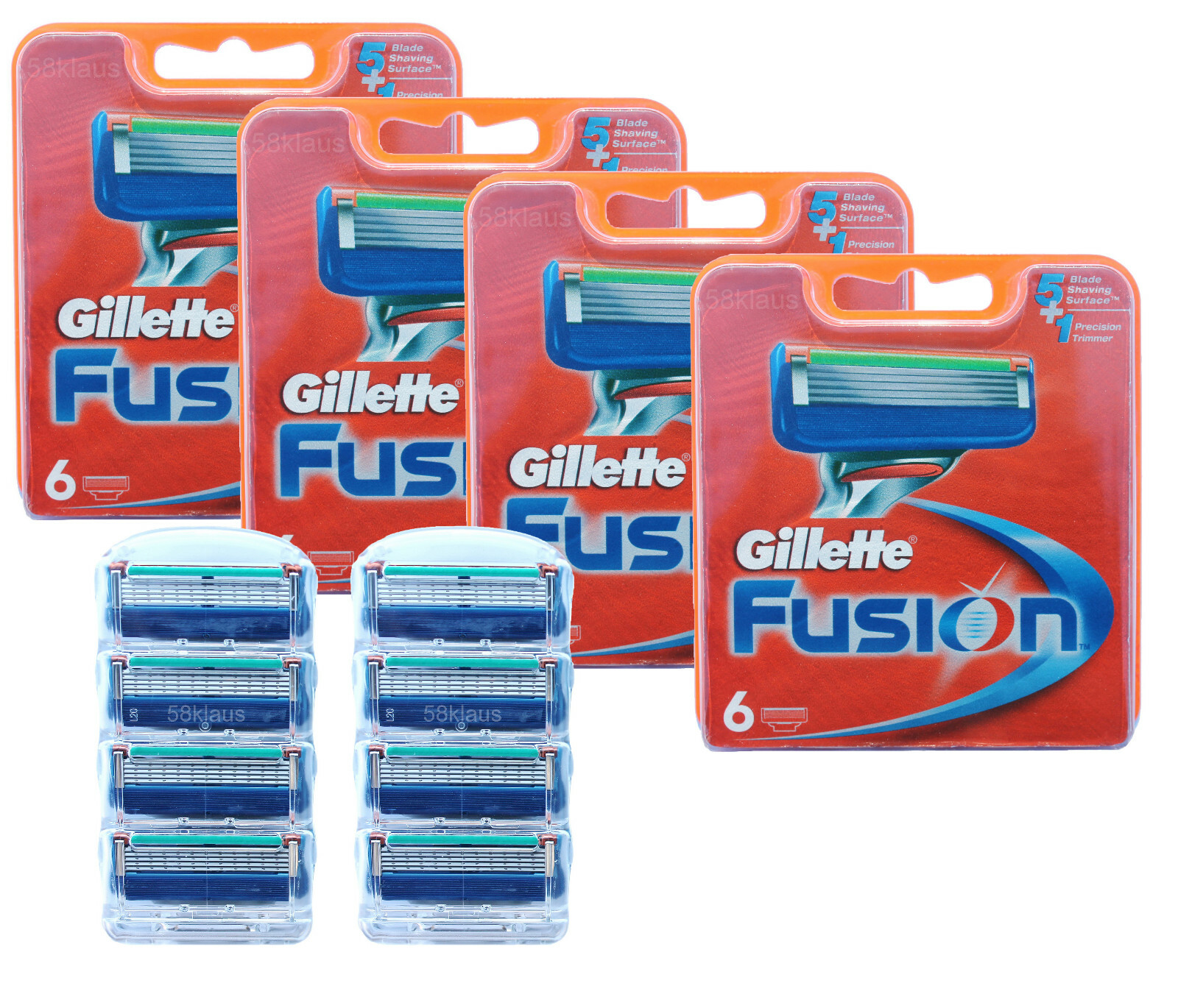 Gillette Fusion manual 6 pcs - Bild 3