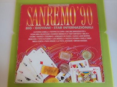 Zwei 33 Runden Sanremo '90 Vinyl mit Dee Dee Bridgewater (Solo Man Pooh) und anderen