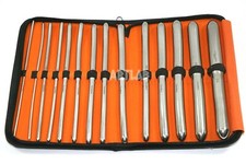 New German 14 ea  Hegar Dilator Set Uterine Urethral Diagnostic Surgical Sounds