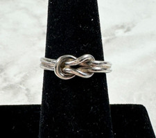 Sterling Silver Love Knot Ring - Size 5.5