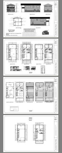 Maison 20x40 -- 1 chambre 1,5 salle de bain -- 965 pieds carrés -- Plan d'étage PDF -- Modèle 7G - Photo 4/5