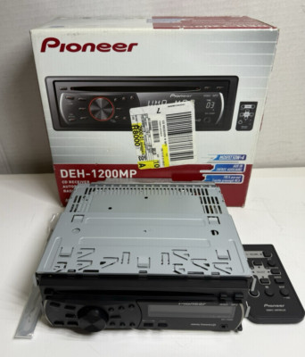 Pioneer DEH-1200MP CD Player AM/FM WMA MP3 AUX Super Tuner w/ Remote & Box