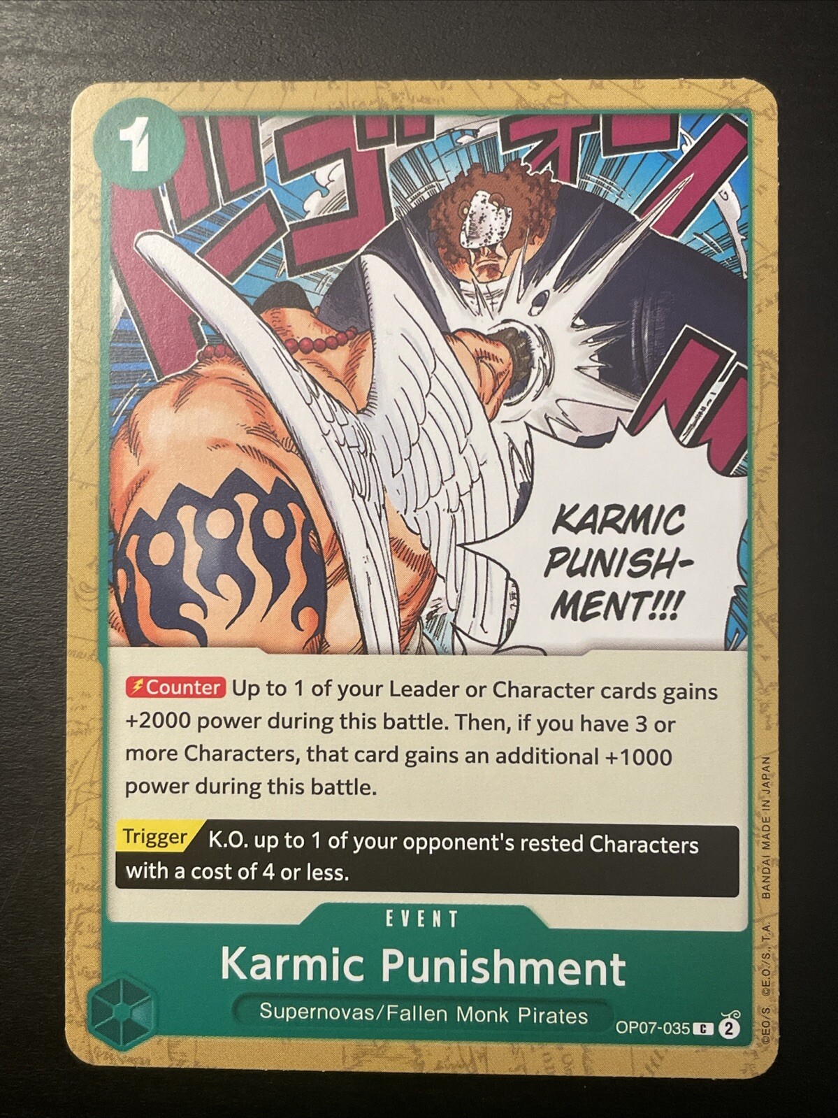 Karmic Punishment OP07-035 C 500 Years in the Future One Piece Card TCG English
