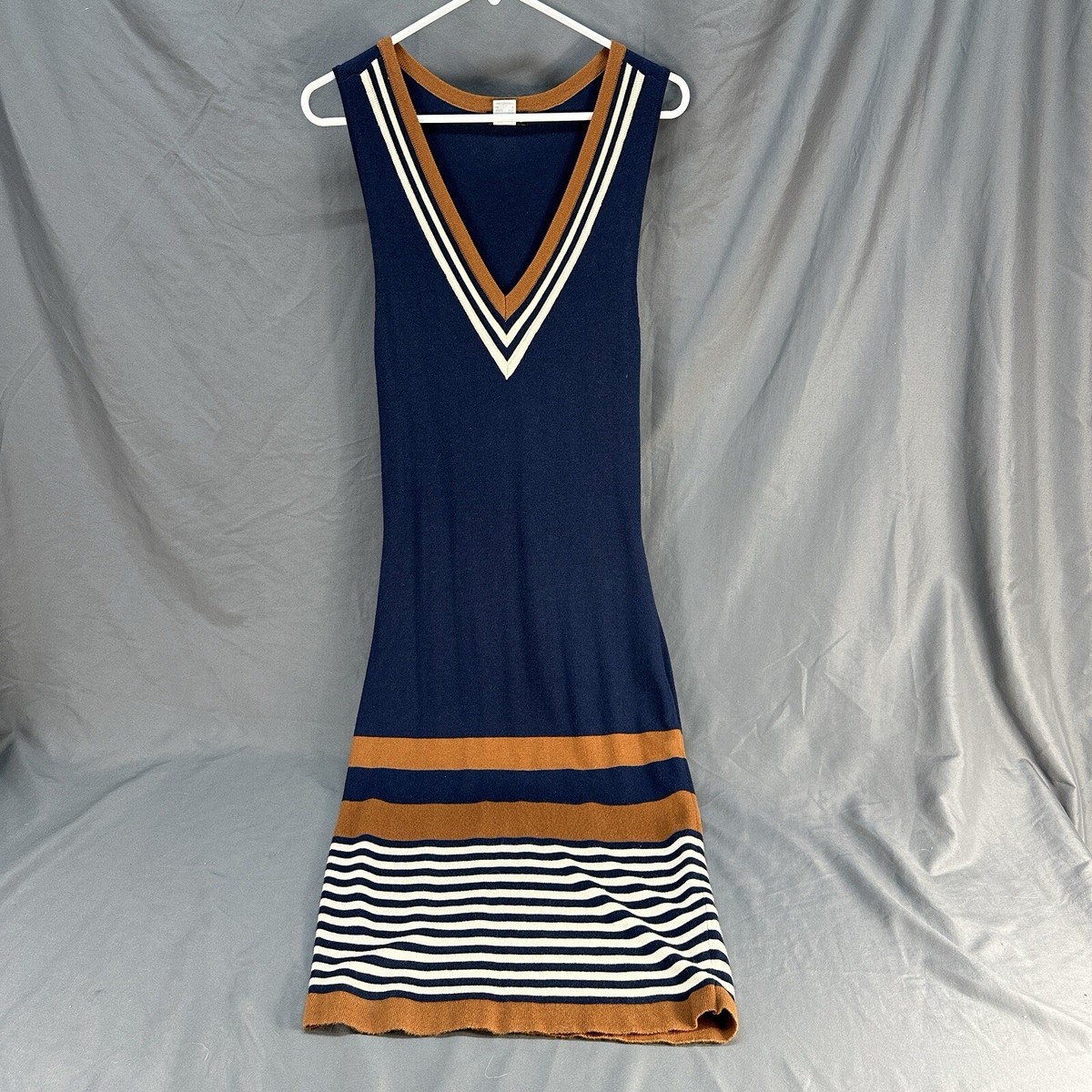 Venus Sleeveless Midi Sweater Vest Dress M Medium Tennis Core Preppy 90s Y2K Venus Sleeveless Midi Sweater Vest Dress M Medium Tennis Core Preppy 90s Y2K