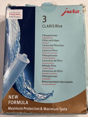 Jura Claris Blue Box of 3 Filters 71312 201606 Replacement Water Cartridges