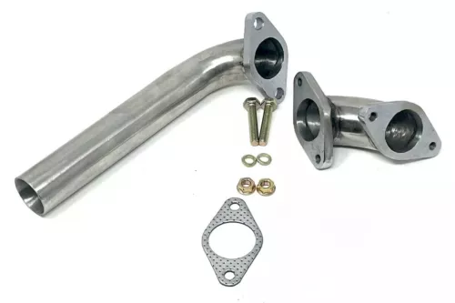 Tubo de descarga para tial 35 mm 38 mm compuerta de descarga actuador de escape codo acero inoxidable SS - Imagen 3 de 8