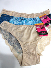 3 Maidenform Comfort Devotion Lace Back Tanga Underwear Multi 40159 Sz 5/S - NWT