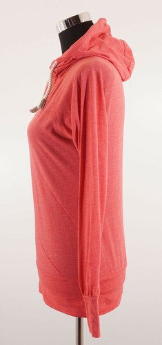 Naketano Women's Hoodie Sweatshirt S Red Pink Light Hood Jersey +Cotton A943 - Picture 3 of 5