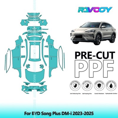 PreCut Paint Protection Film PPF For BYD Song Plus DM-i 2023-2026 8.5mil TPU
